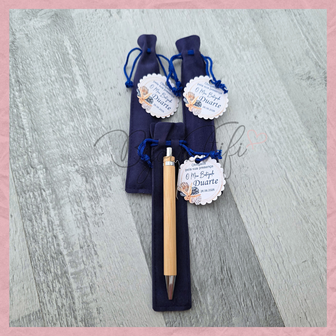 Caneta Bambu Bolsa "Cruise Ticket"