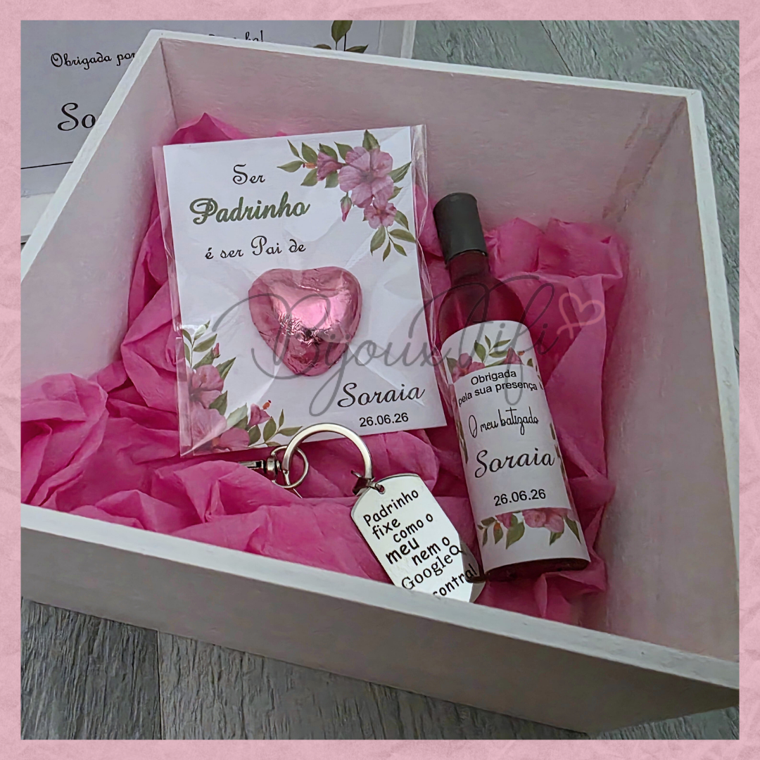 Caixa Oferta Padrinho/Avô/Pai "Hibiscus"