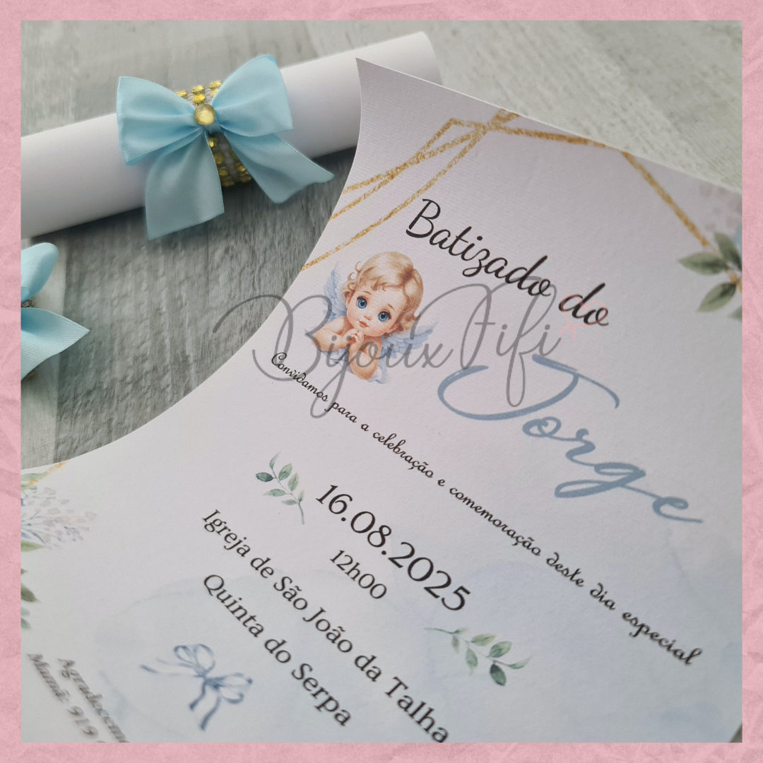 Convite Rolinho "Cute Angel"