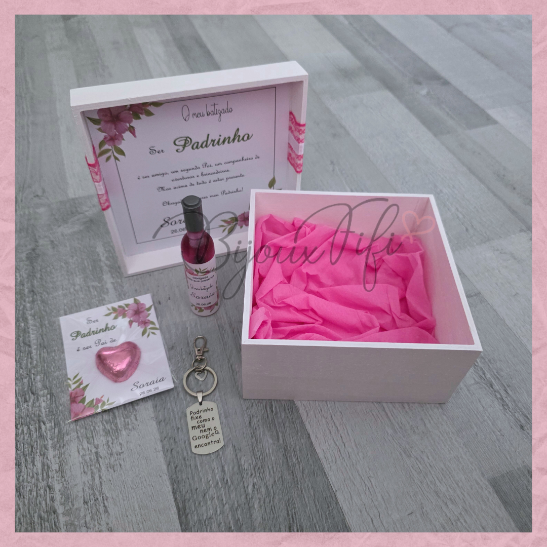 Caixa Oferta Padrinho/Avô/Pai "Hibiscus"