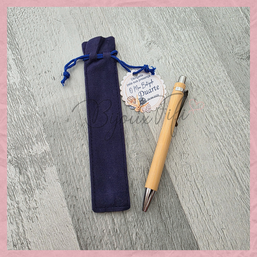 Caneta Bambu Bolsa "Cruise Ticket"