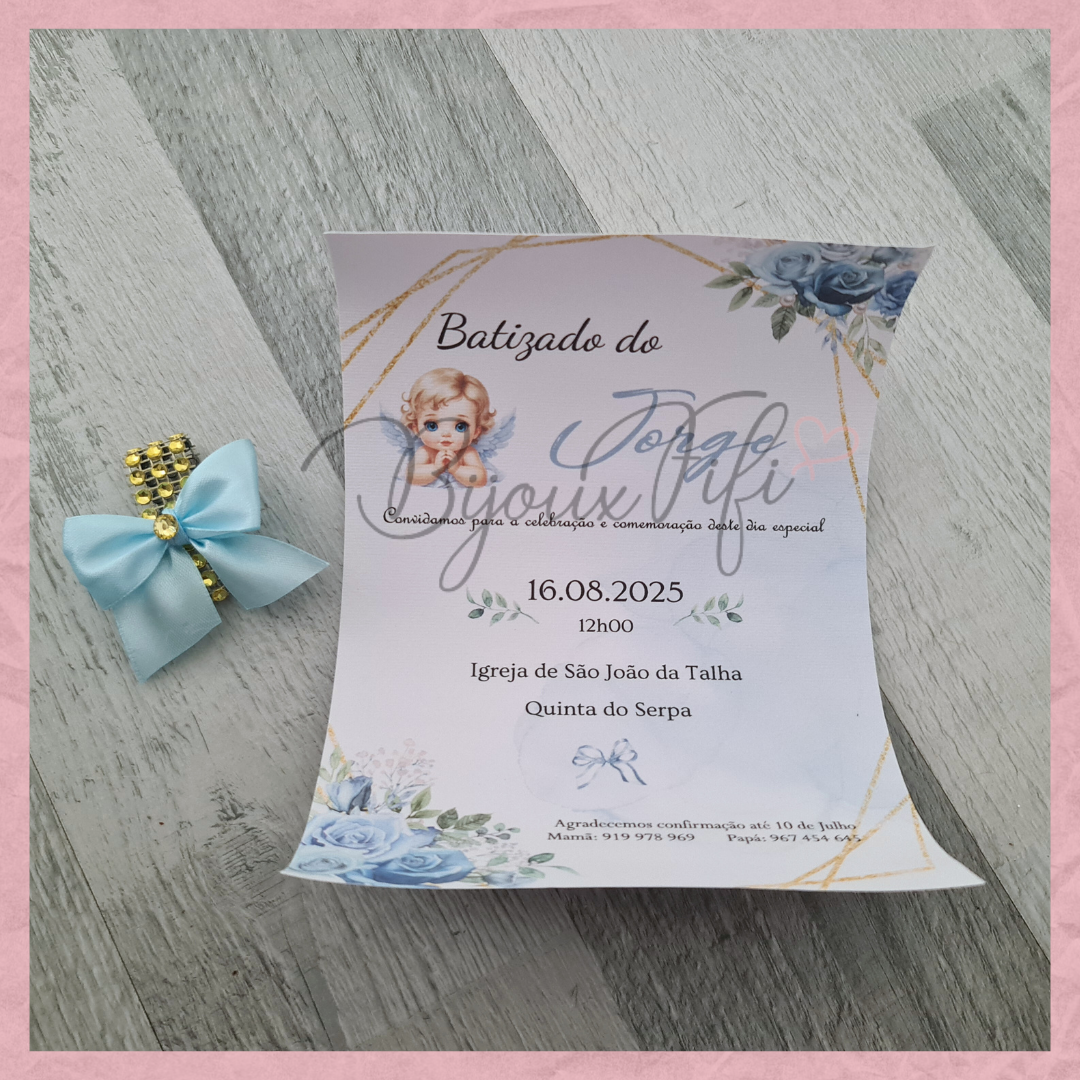 Convite Rolinho "Cute Angel"