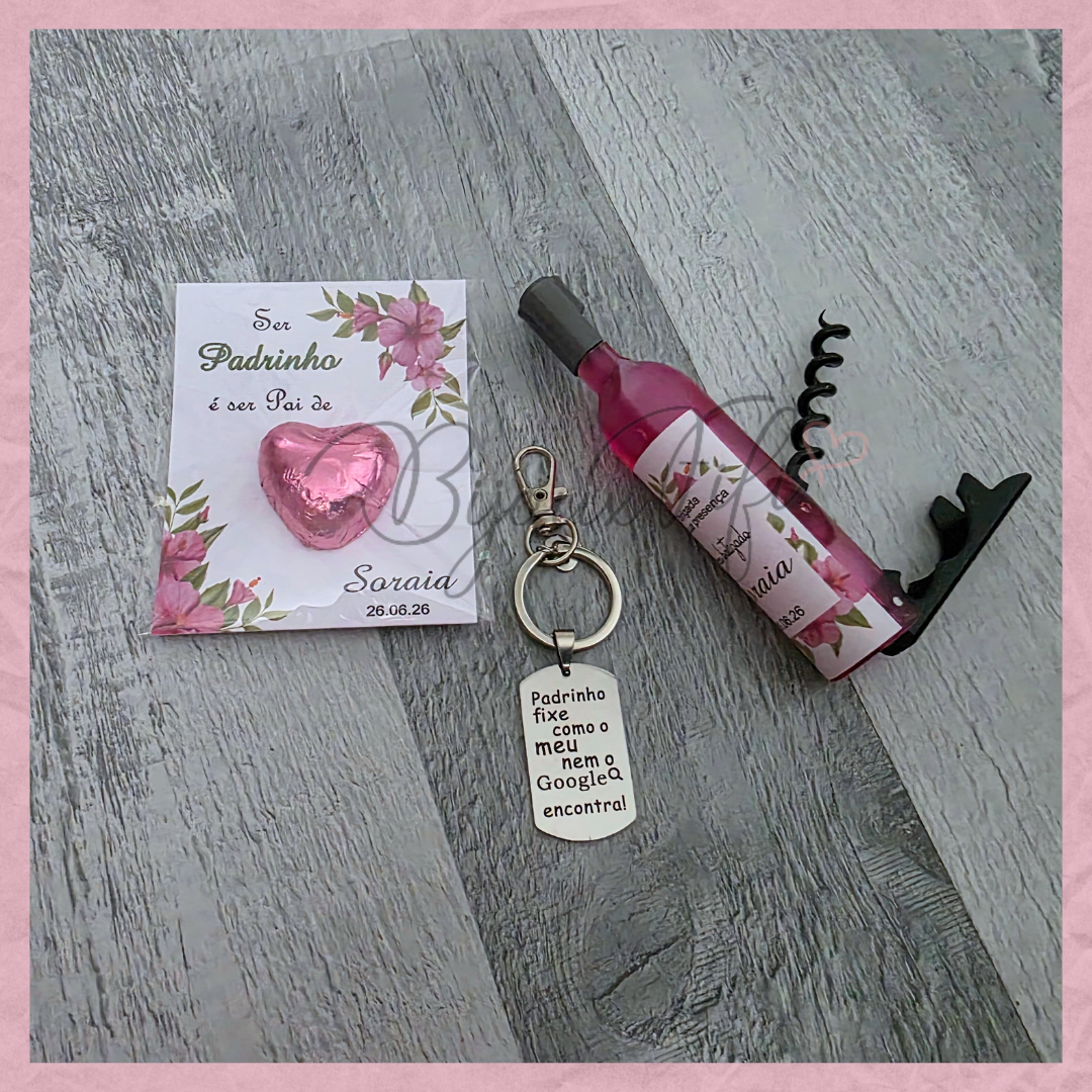 Caixa Oferta Padrinho/Avô/Pai "Hibiscus"