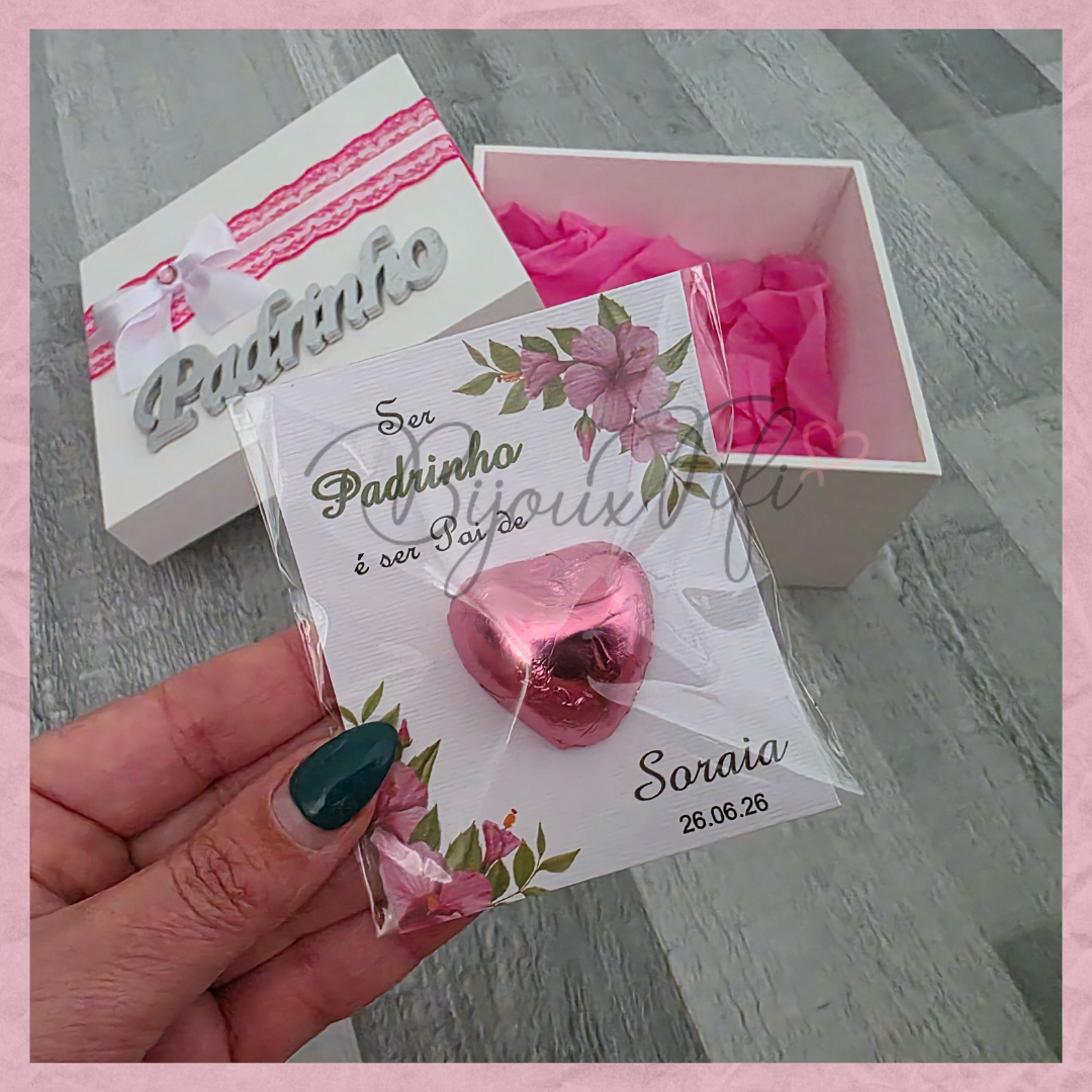 Caixa Oferta Padrinho/Avô/Pai "Hibiscus"