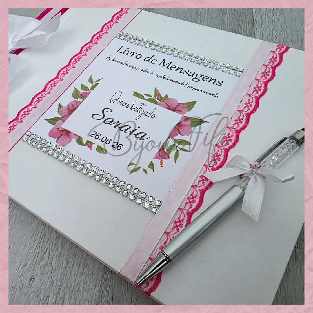 Livro de Honra A4 "Hibiscus"