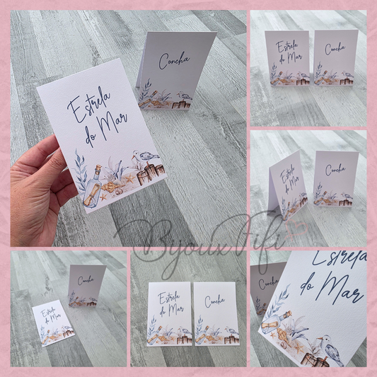 Marcador de Mesa triangulo "Cruise Ticket"