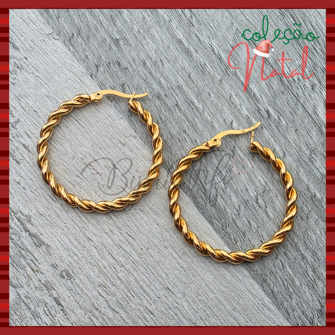 Brincos Argolas Dourado