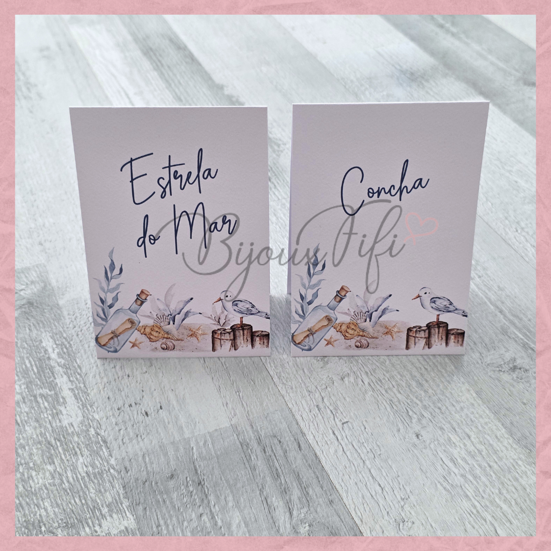 Marcador de Mesa triangulo "Cruise Ticket"