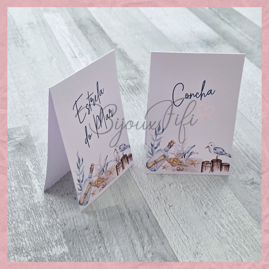 Marcador de Mesa triangulo "Cruise Ticket"