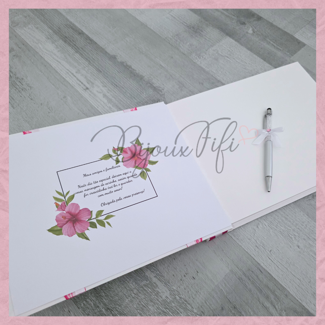 Livro de Honra A4 "Hibiscus"