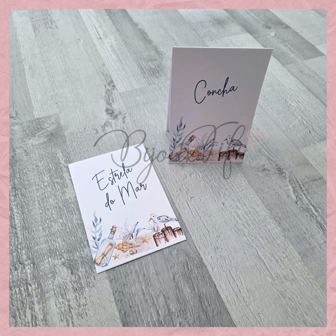 Marcador de Mesa triangulo "Cruise Ticket"