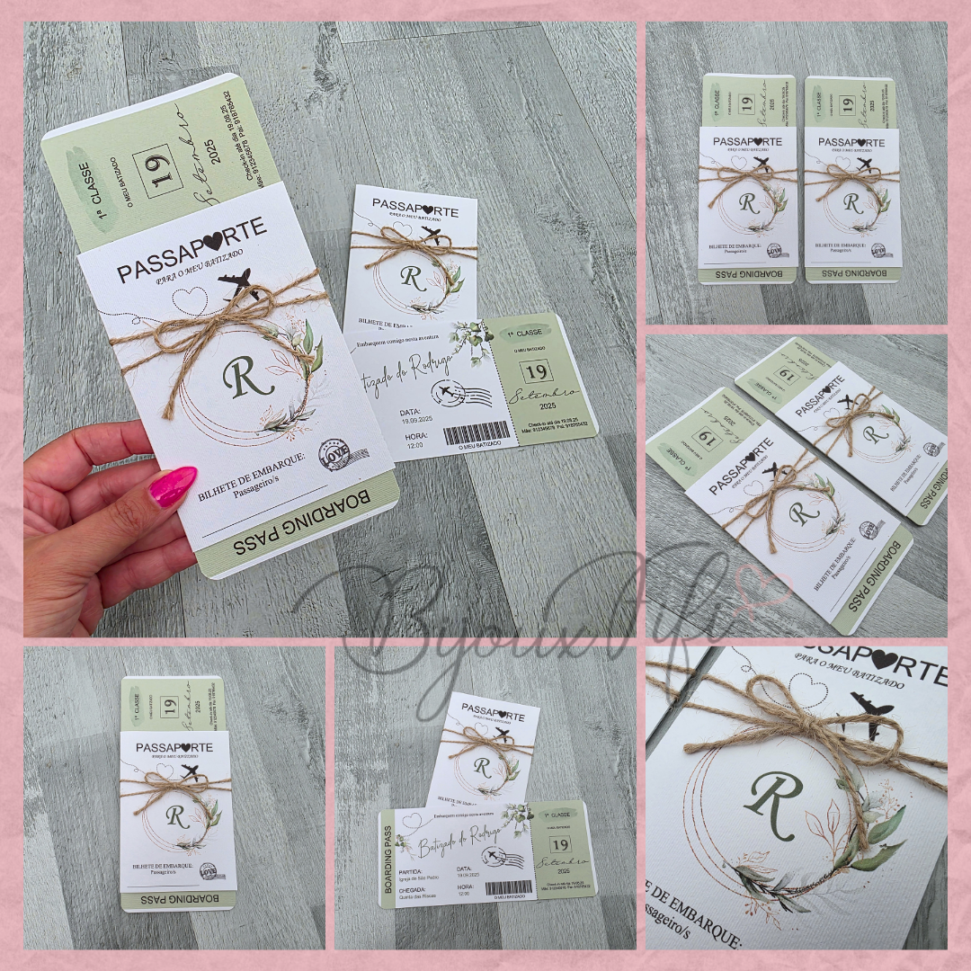 Convite Passaporte "Fly for Nature"