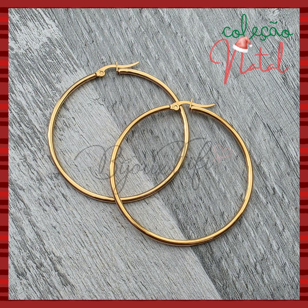 Brincos Argolas Dourado