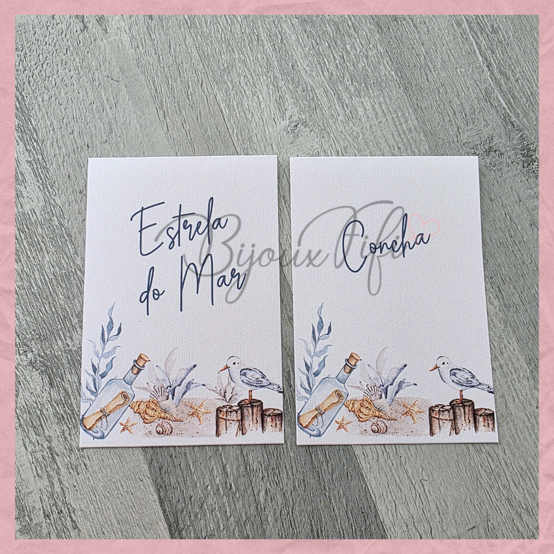 Marcador de Mesa triangulo "Cruise Ticket"