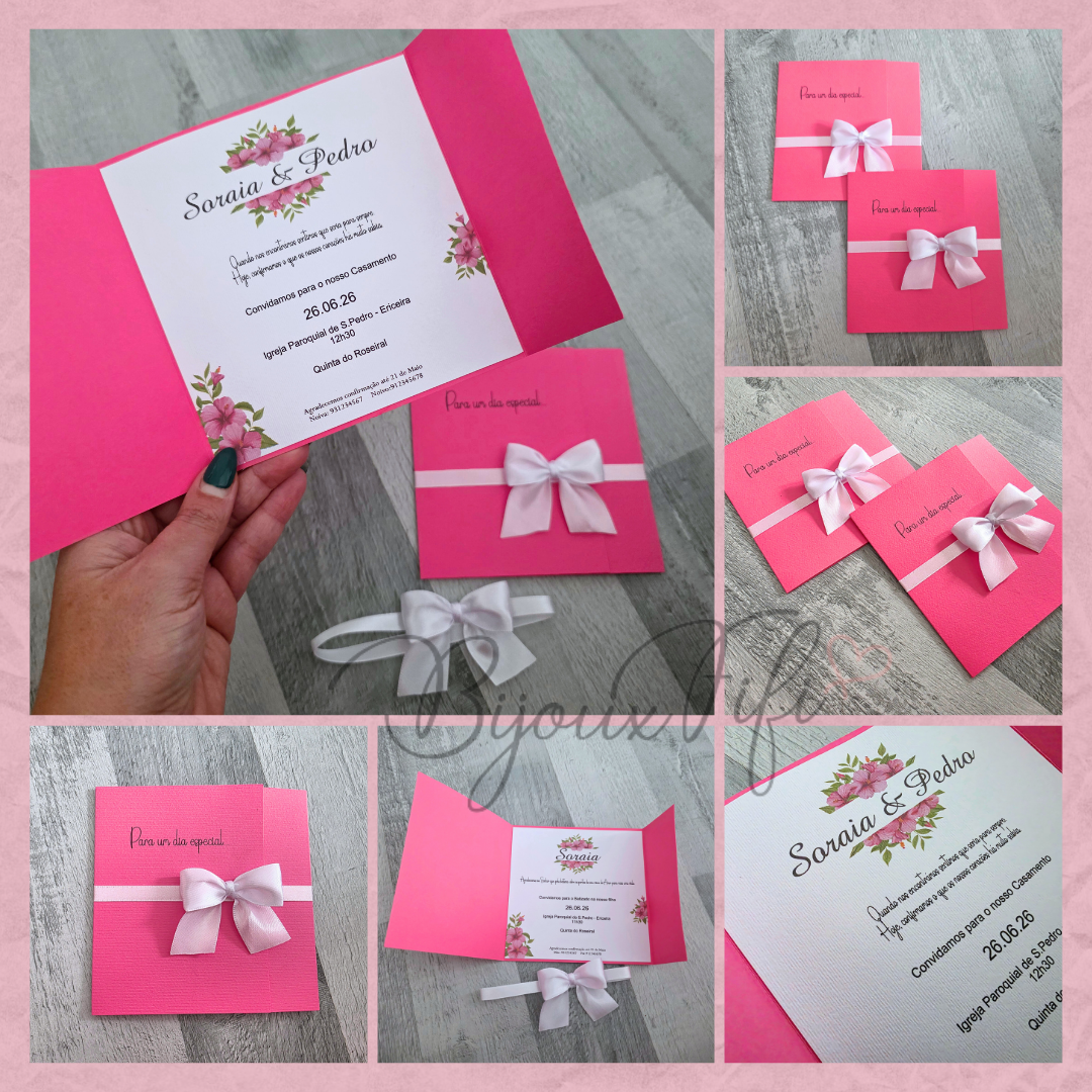 Convite Wedding Capa "Hibiscus"