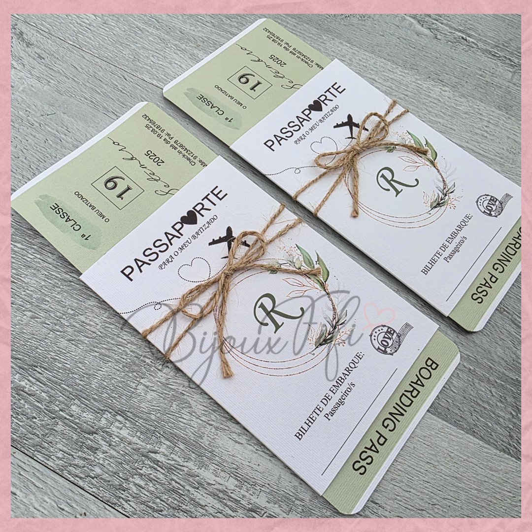 Convite Passaporte "Fly for Nature"