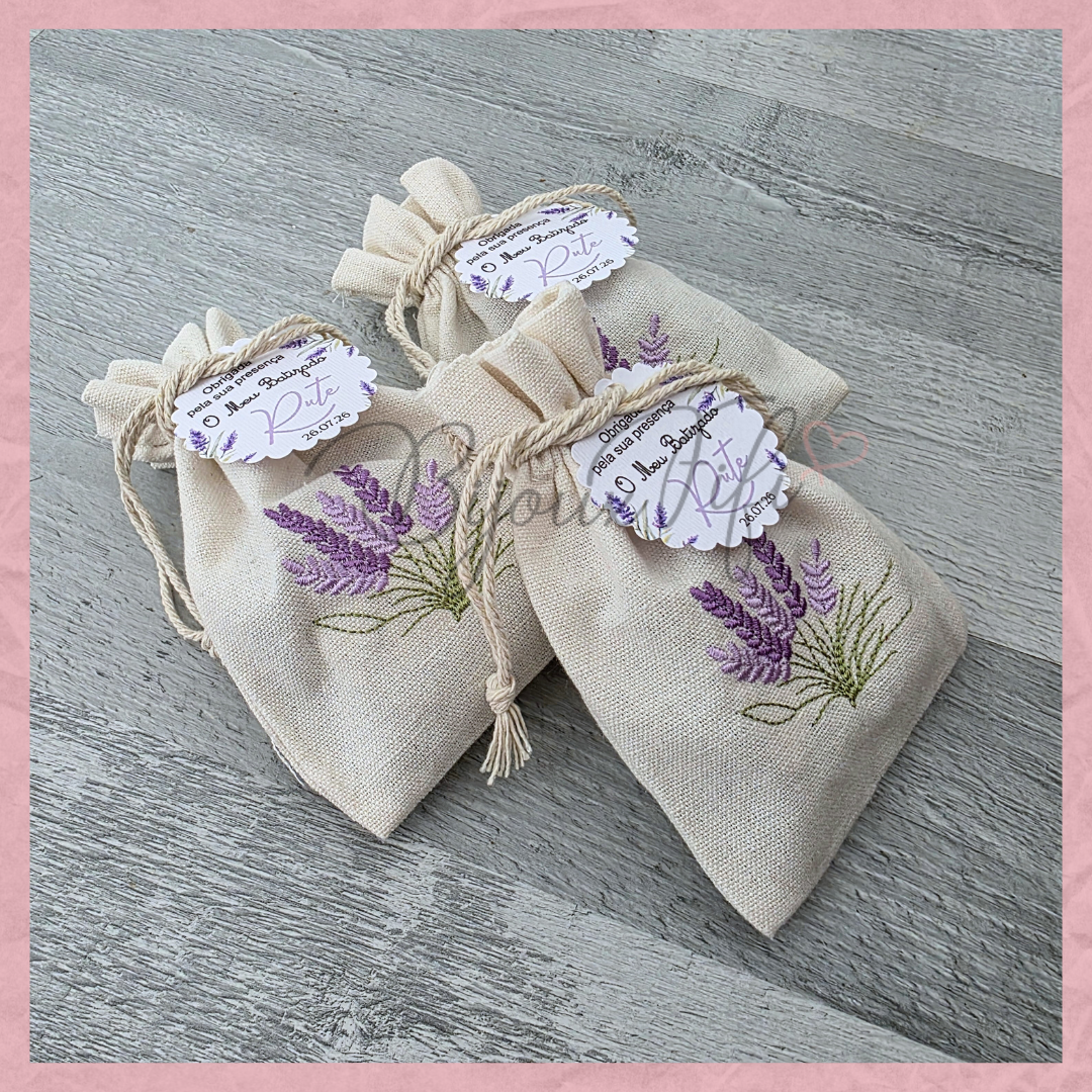 Saco linho com alfazema "Lavanda"