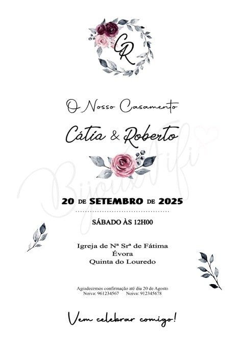 Convite Digital Wedding "Tassel"