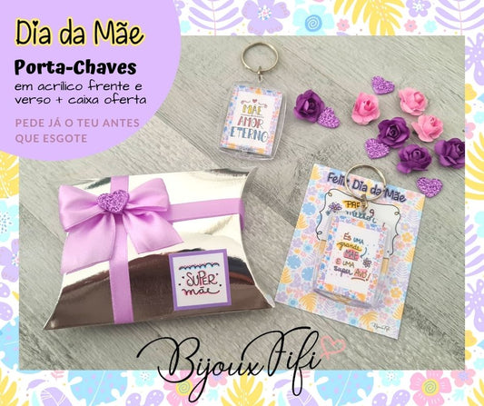 Porta-Chaves com Foto Mãe