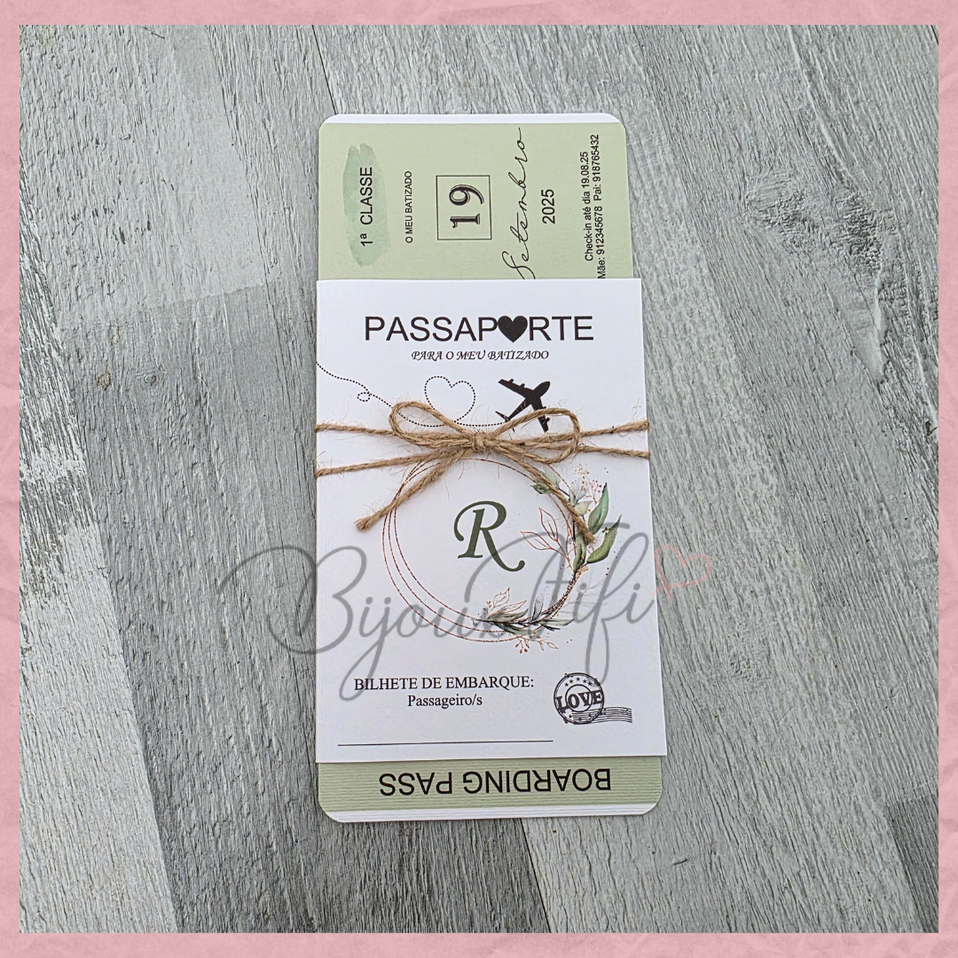 Convite Passaporte "Fly for Nature"