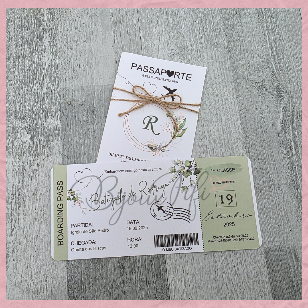 Convite Passaporte "Fly for Nature"