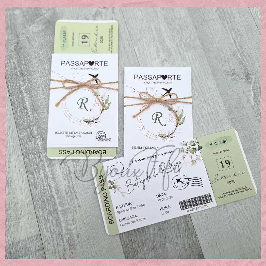 Convite Passaporte "Fly for Nature"