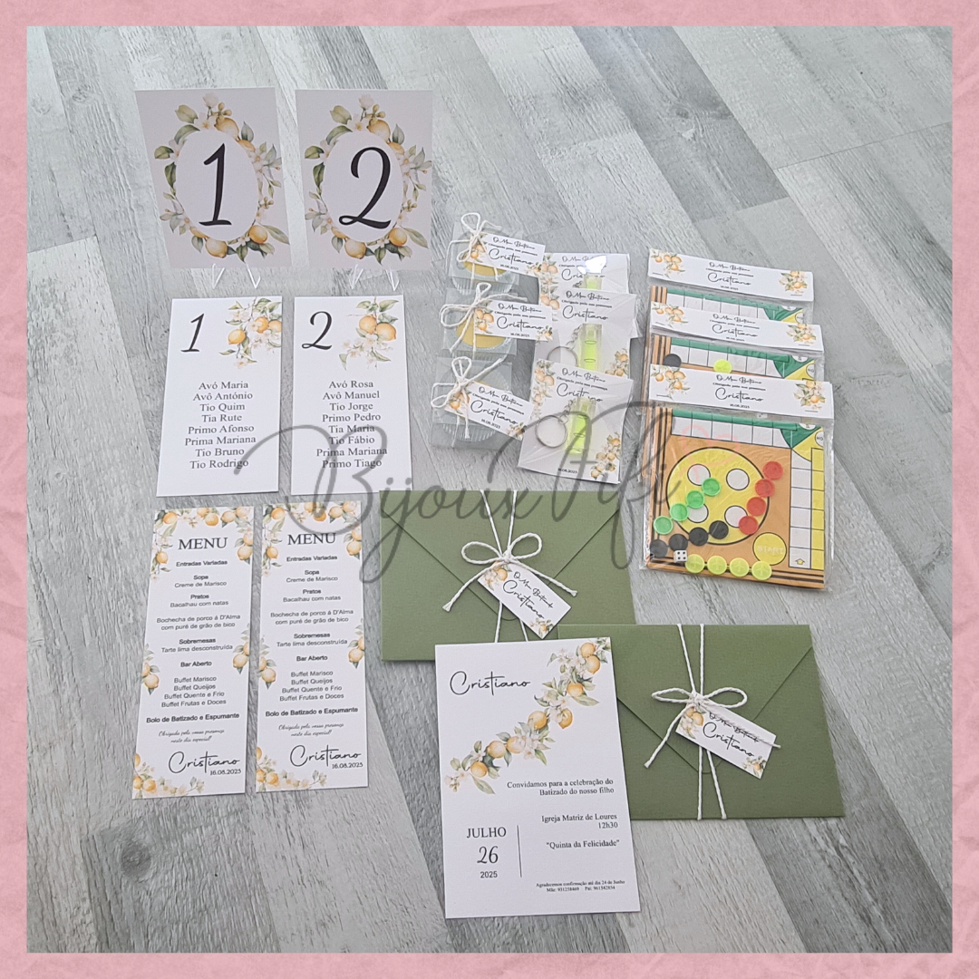Convite Envelope "Lemon"