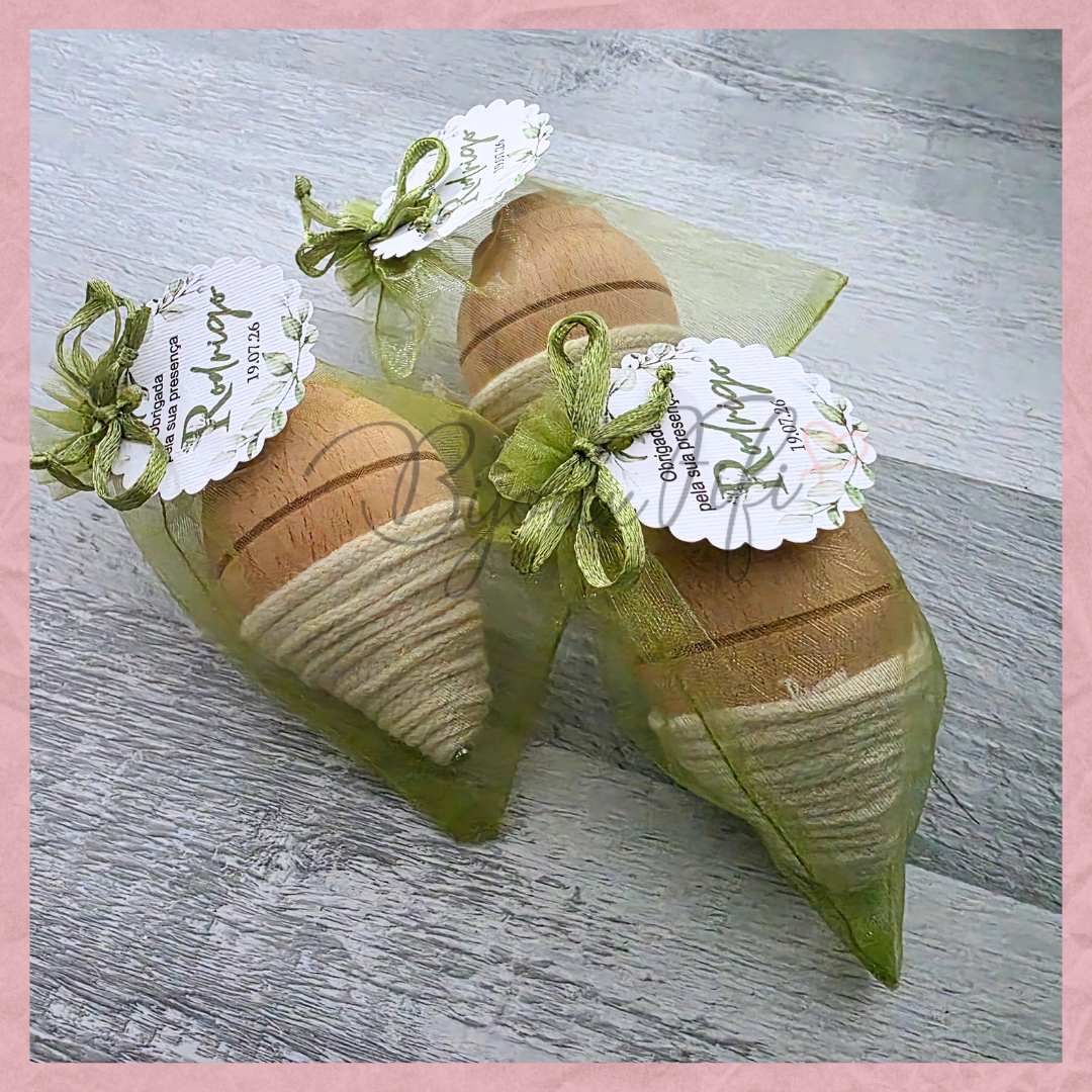 Pião de Madeira "Greenery"