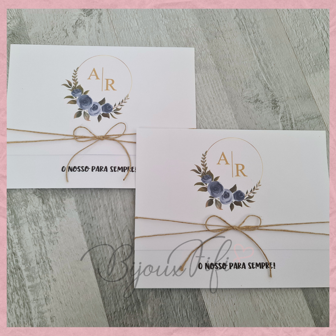 Convite Wedding "Oxford Blue" MB082