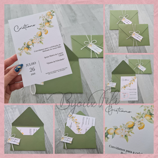 Convite Envelope "Lemon"