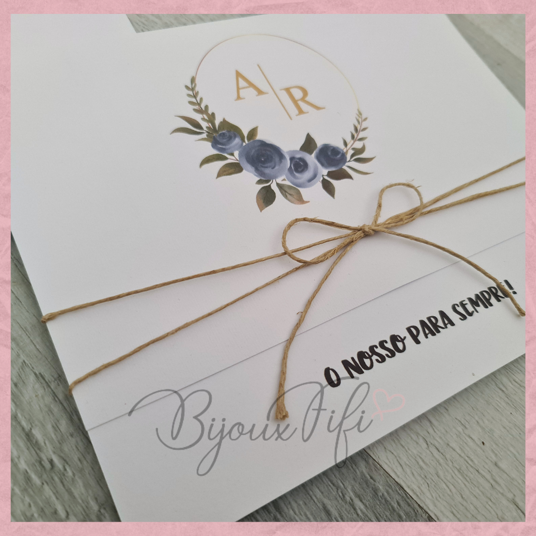 Convite Wedding "Oxford Blue" MB082