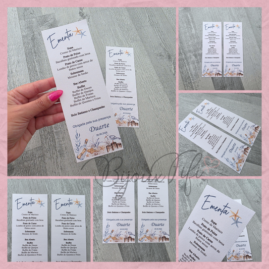 Ementa "Cruise Ticket"