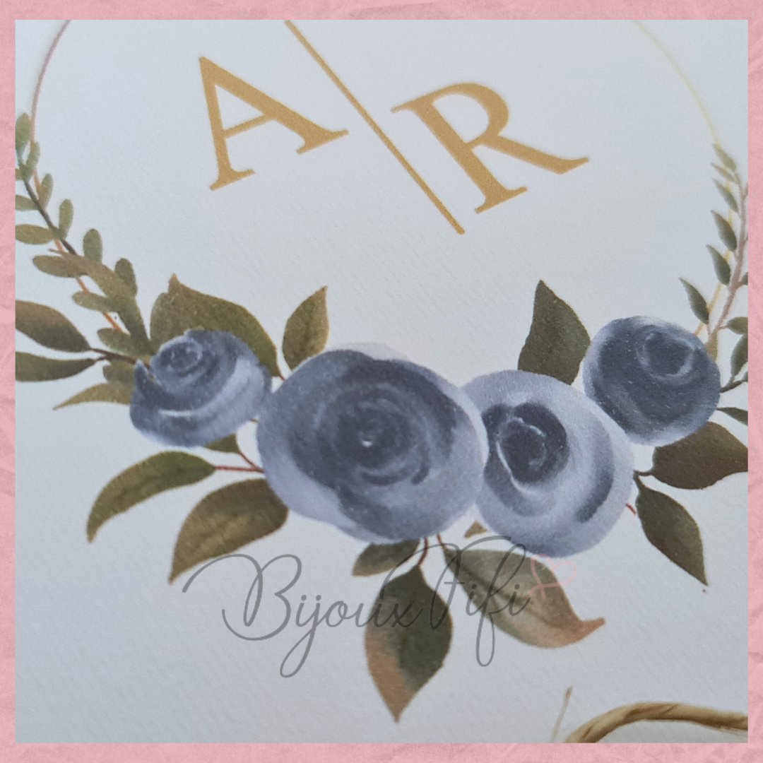 Convite Wedding "Oxford Blue" MB082