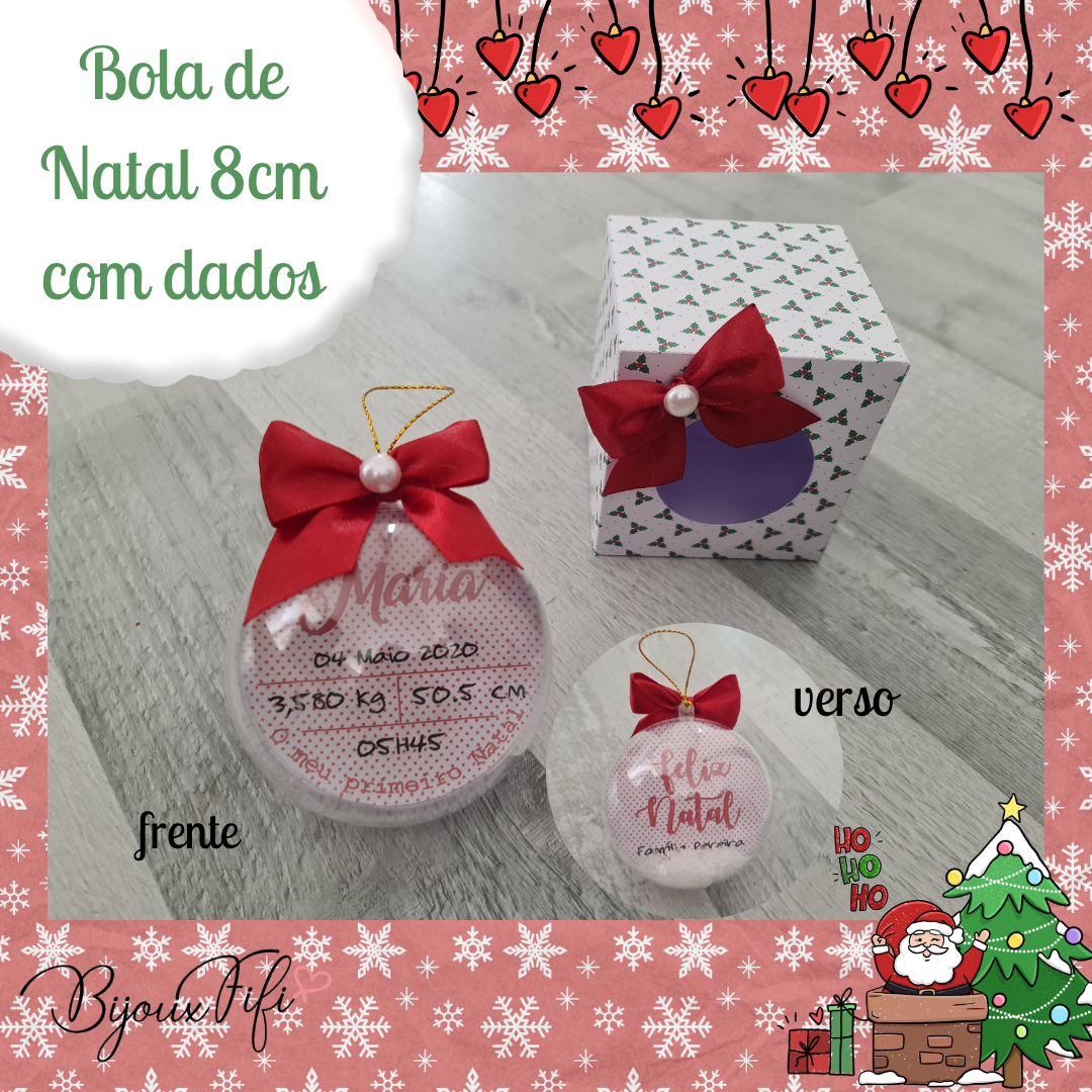Bola de Natal com Dados