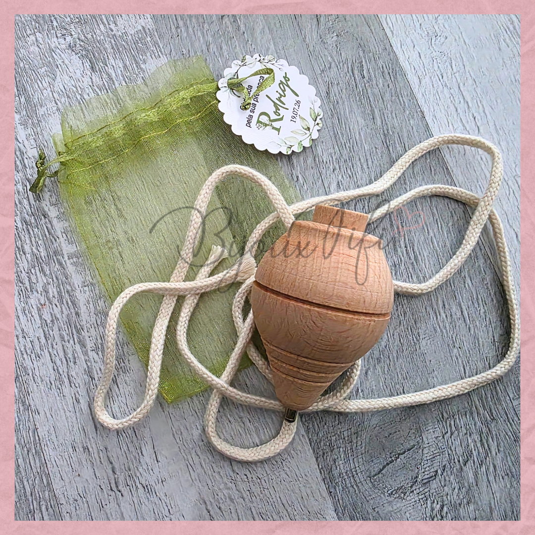 Pião de Madeira "Greenery"