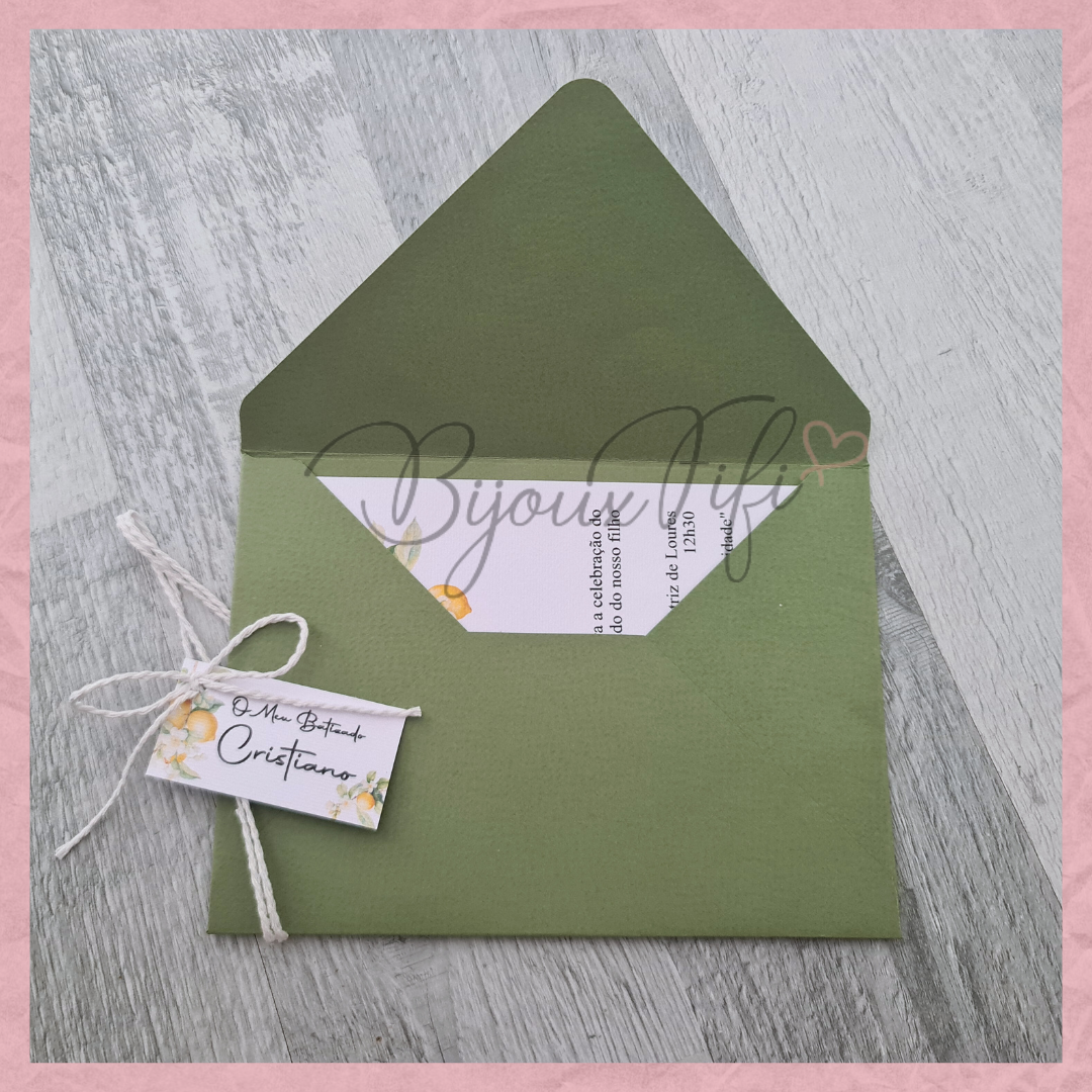 Convite Envelope "Lemon"