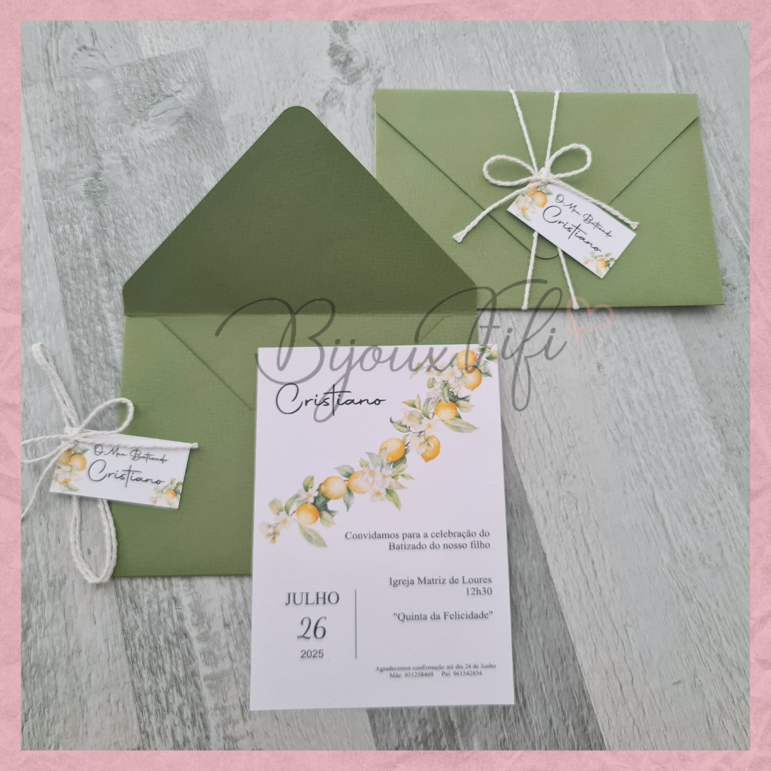 Convite Envelope "Lemon"