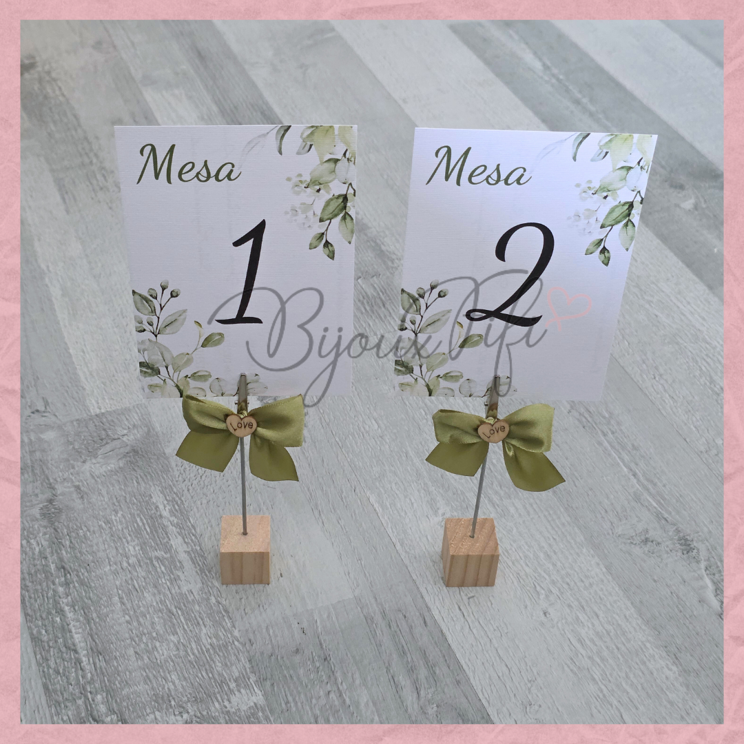 Marcador de Mesa com base "Greenery"