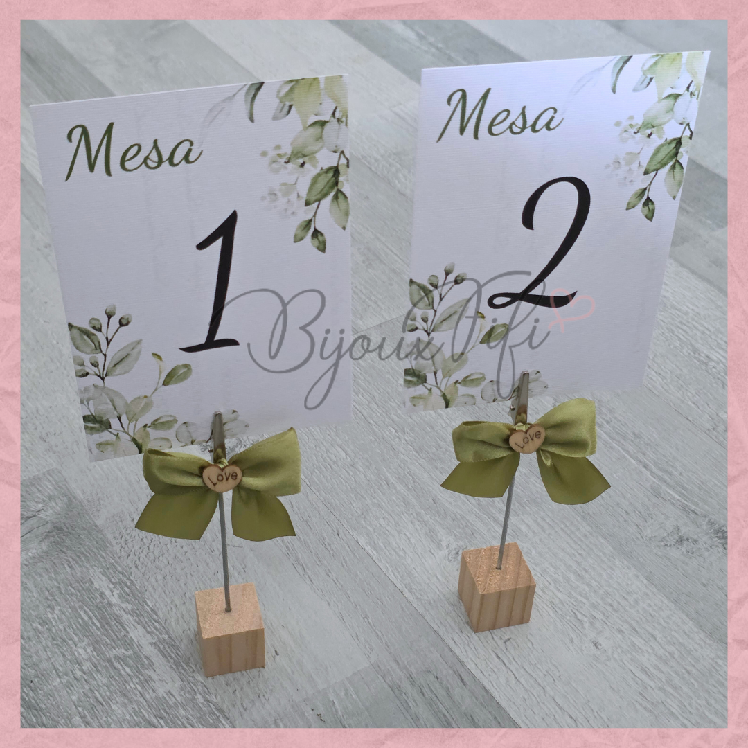 Marcador de Mesa com base "Greenery"