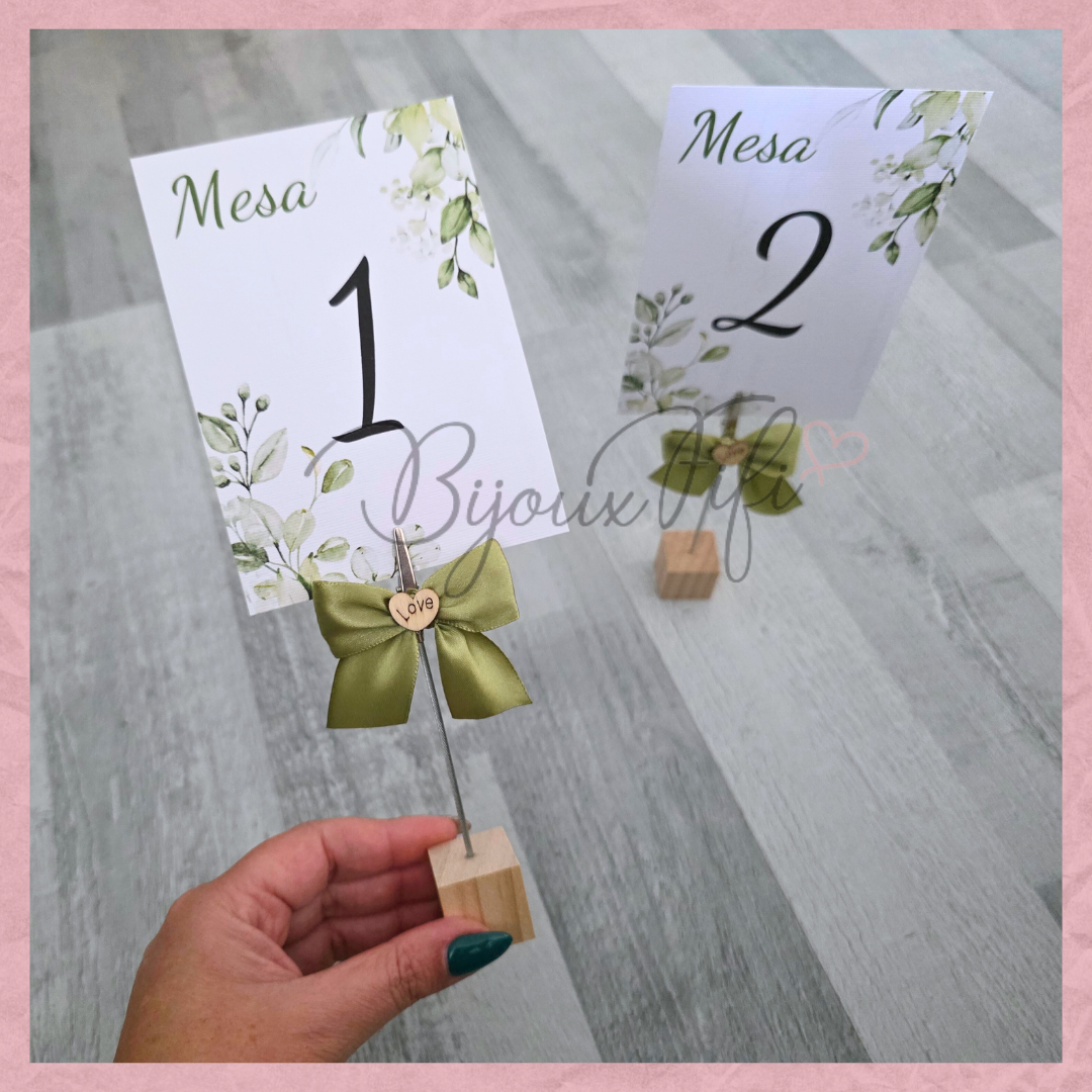 Marcador de Mesa com base "Greenery"