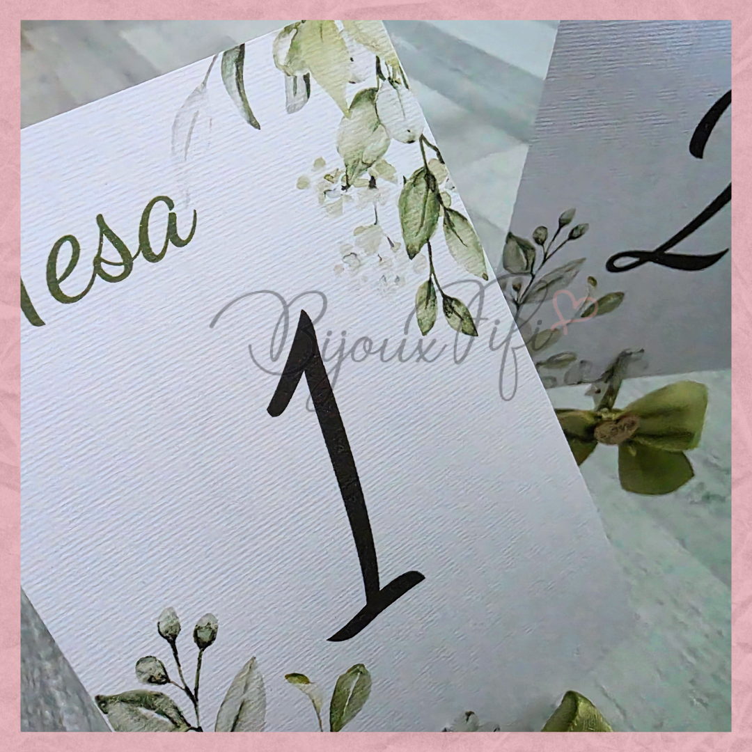 Marcador de Mesa com base "Greenery"