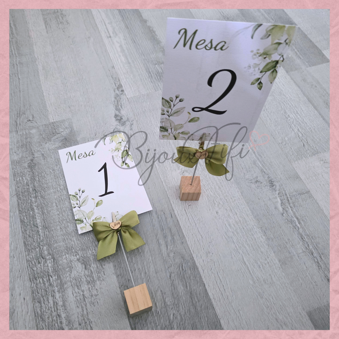 Marcador de Mesa com base "Greenery"