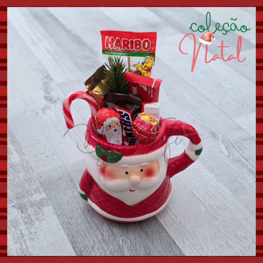 Caneca Pai Natal + Doces