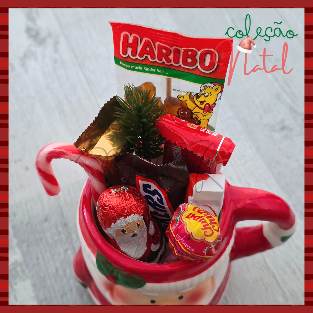 Caneca Pai Natal + Doces