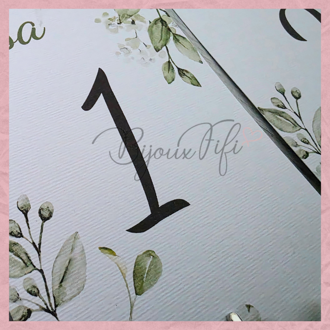 Marcador de Mesa com base "Greenery"