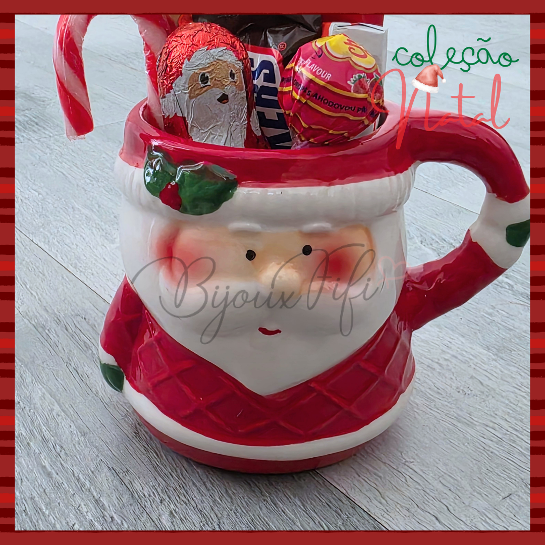 Caneca Pai Natal + Doces