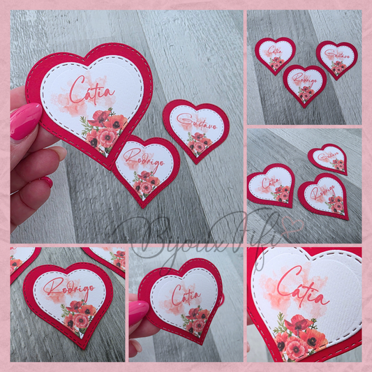 Marcador de Mesa Individual ❤️ "Of my heart"