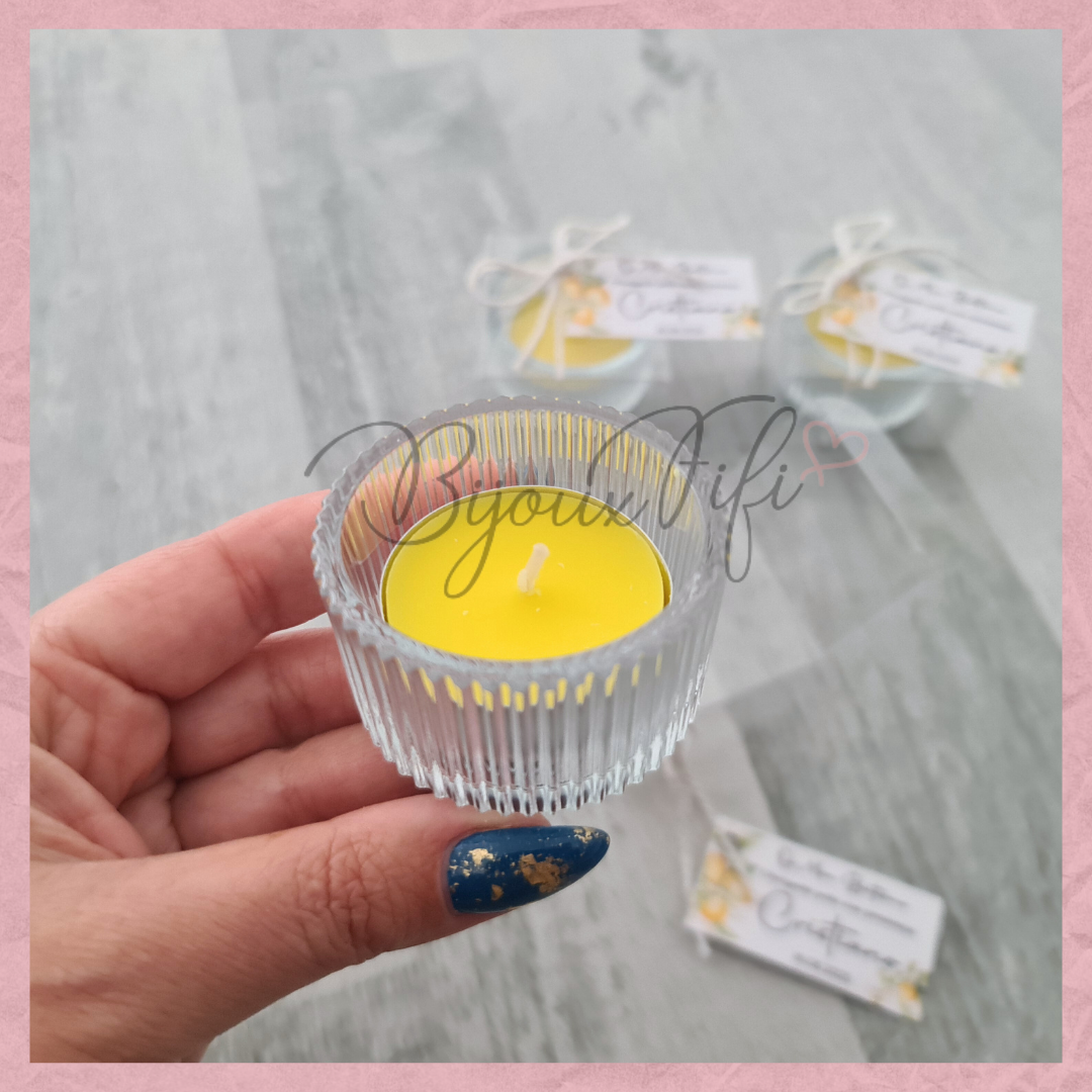 Suporte com vela em caixa "Lemon" MB063