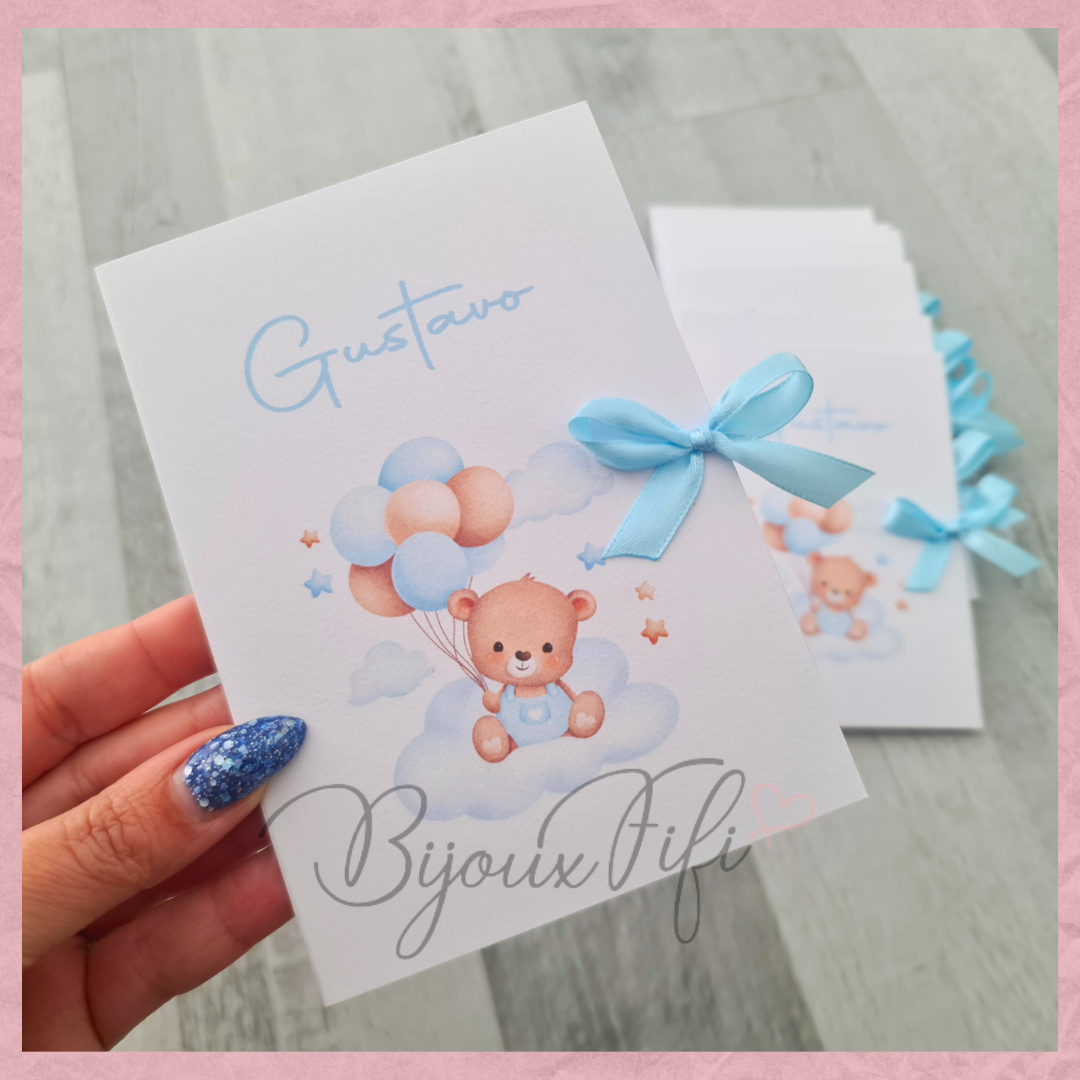 Convite Livro "Cute Bear" B