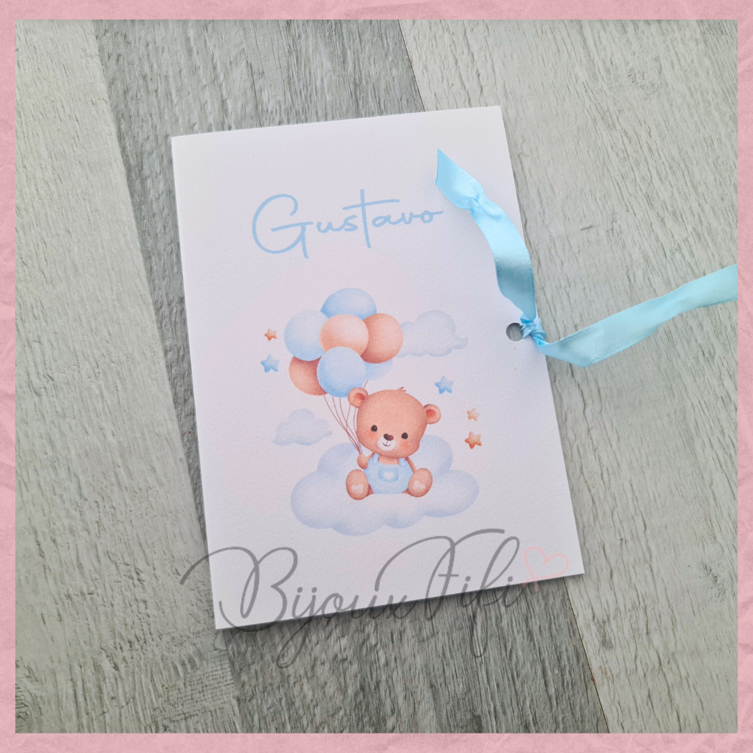 Convite Livro "Cute Bear" B